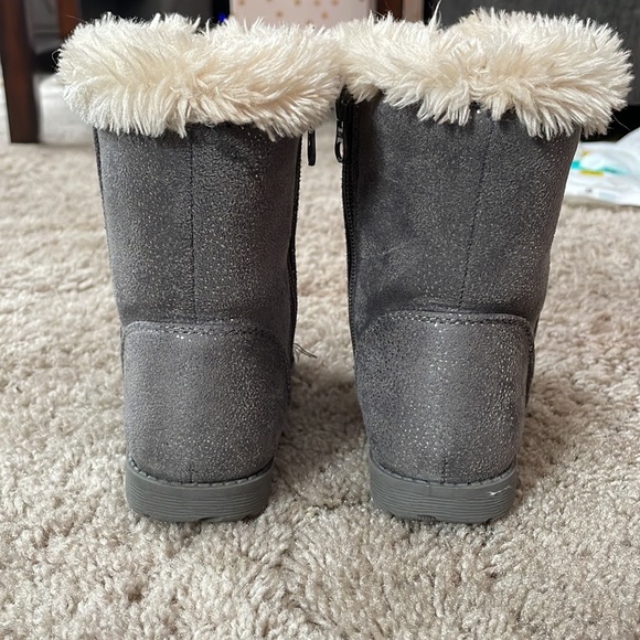 Grey Sparkle Boots - Picture 2 of 6